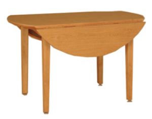 Nittany Double Drop Leaf Tables w\/Round Tops, 48" Dia